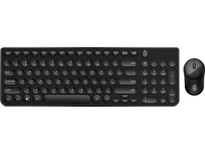 OTM Essentials Wireless Keyboard and Optical Mouse Combo, Black, 5/Pack (ROB-B3WBK-5PK)