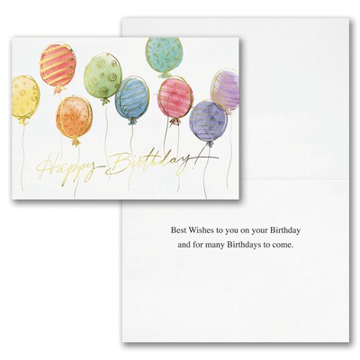 7 7/8" x 5 5/8" Birthday Assortment Cards, with Envelopes
