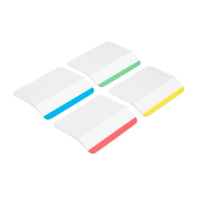 Post-it® Tabs, 2" Wide, Lined, Assorted Colors, 24 Tabs/Pack (686F-1)