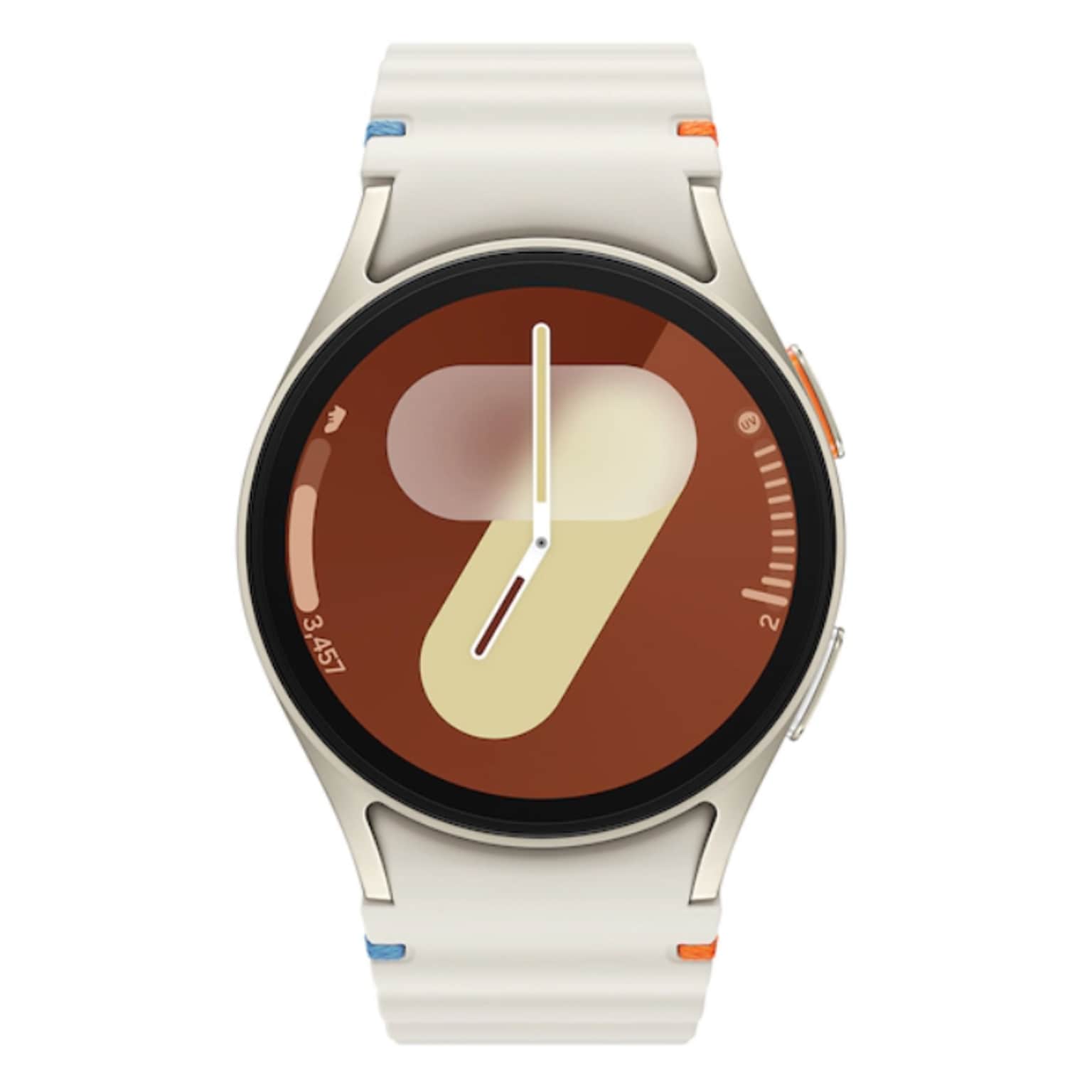 Samsung Galaxy Watch7 Smart Watch, GPS, 40mm, Armor Aluminum Case, Cream Rubber Band (SM-L305UZEAXAA)
