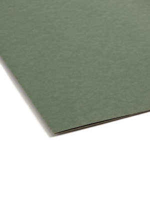 Smead Hanging File Folders with Box Bottom, 2" Expansion, Letter Size, Standard Green, 25/Box (64259)