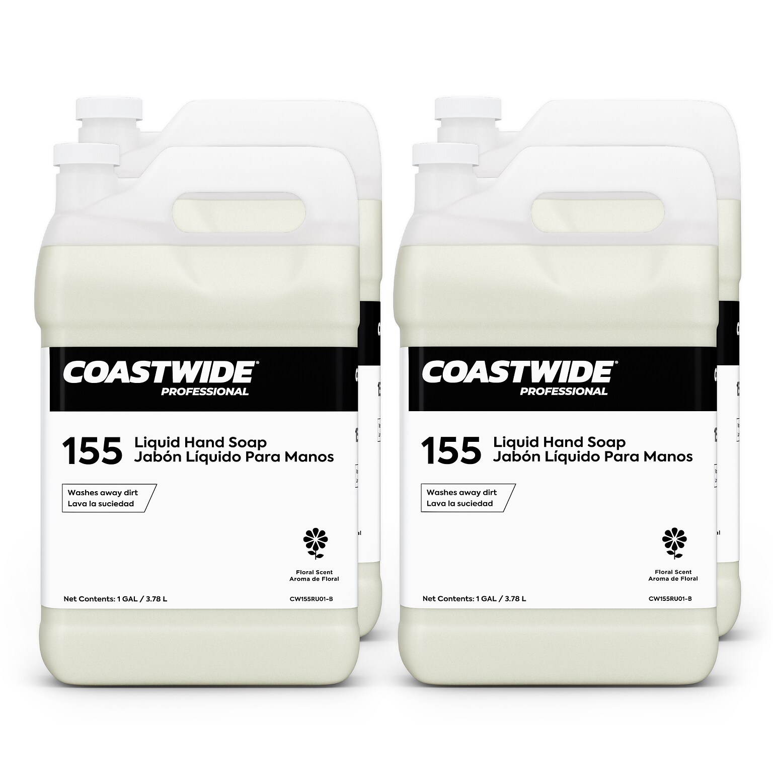 Coastwide Professional 155 Liquid Hand Soap, 1 Gal., 4/Carton (CW155RU01-B)