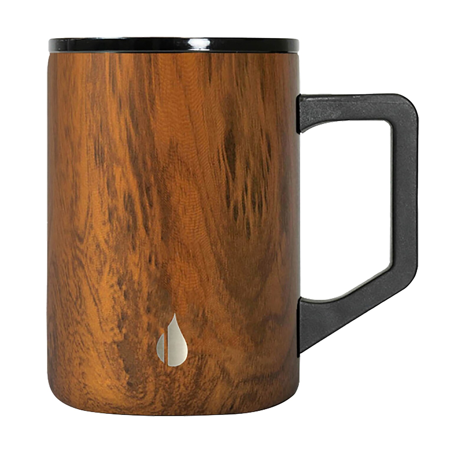 Elemental Summit Stainless Steel Travel Mug, 16 oz., Teakwood (EMLEM16WD1)