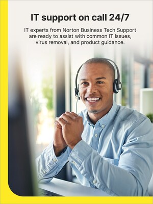 Norton Small Business Premium 2025, Business-Grade Cybersecurity with Antivirus for 10 Devices, 1 Year Subscription