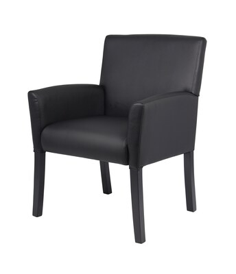 Boss Office Products Vinyl Guest Chair, Black (B639-BK)