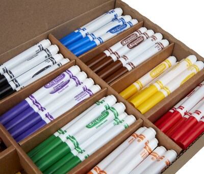 Bulk Ultra-Clean Washable Markers & Large Crayons, 256 Count Classpack, Crayola.com