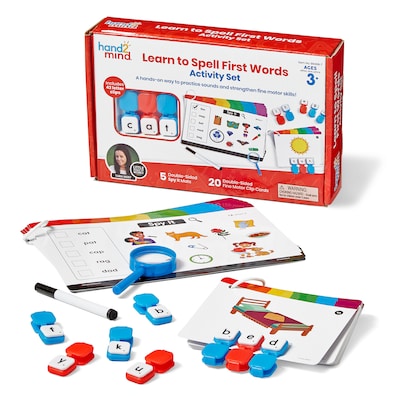 hand2mind Little Minds at Work? Learn to Spell Activity Set, Multicolored (98499)