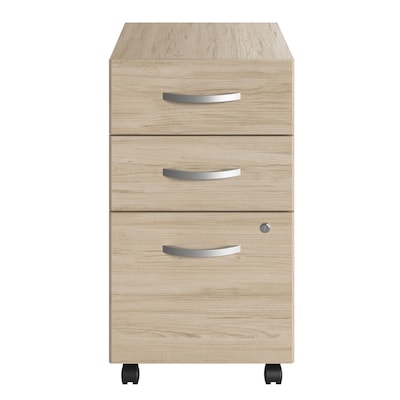 Bush Business Furniture Studio C 3 Drawer Mobile File Cabinet, Natural Elm (SCF216NESU)