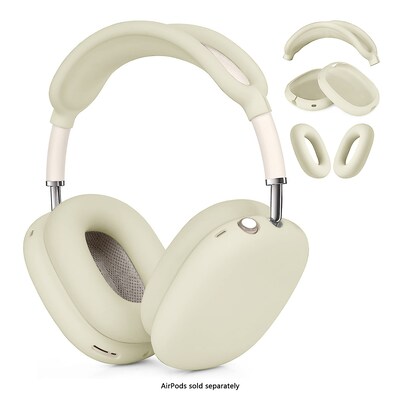 SaharaCase Silicone Combo Kit Case for AirPods Max, Beige (HP00184)