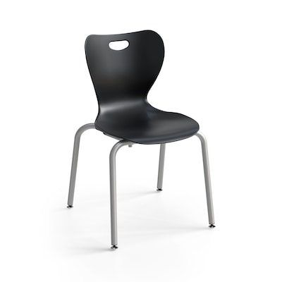 Staples Polypropylene 18 Student Chair, Black, 4/Box (ST63540)