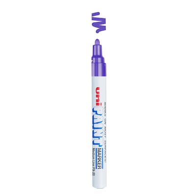 uni PAINT PX-21 Oil-Based Paint Marker, Fine Line, White (63713)