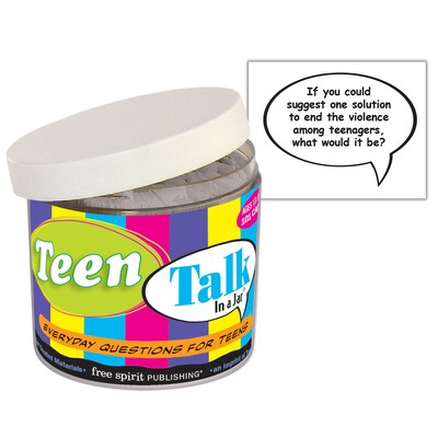 Free Spirit Publishing Teen Talk In a Jar, Multicolored (SEP141021)