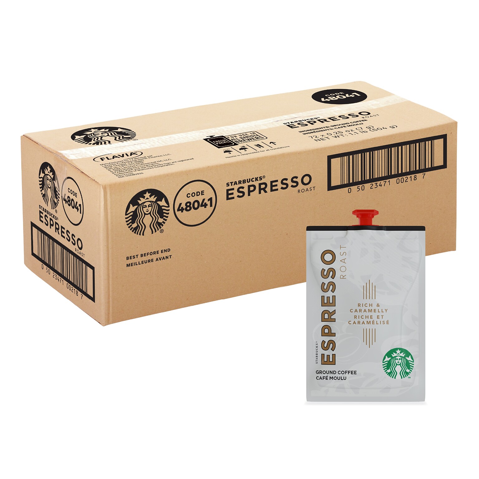 Starbucks Espresso Coffee Flavia Freshpacks, Blonde Roast, 72/Carton (MDR00218)