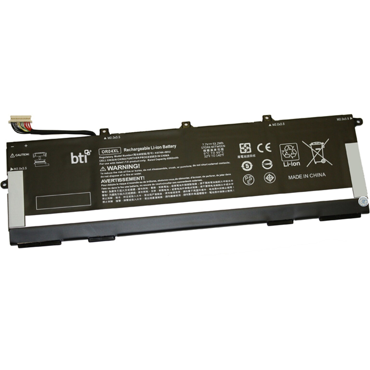 Battery Technology Li-Ion Replacement Battery for HP EliteBook X360 830 G6, 6910mAh (OR04XL-BTI)