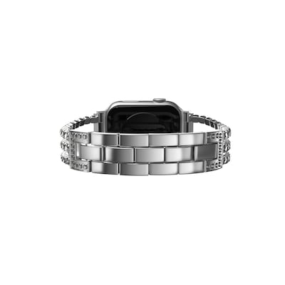 LAX Stylish Metallic Chains Band for Apple Watch, Silver