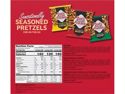 Dots Homestyle Variety Pack Seasoned Pretzel Twists, 18 oz., 18 Bags/Box (50031-71944-000)