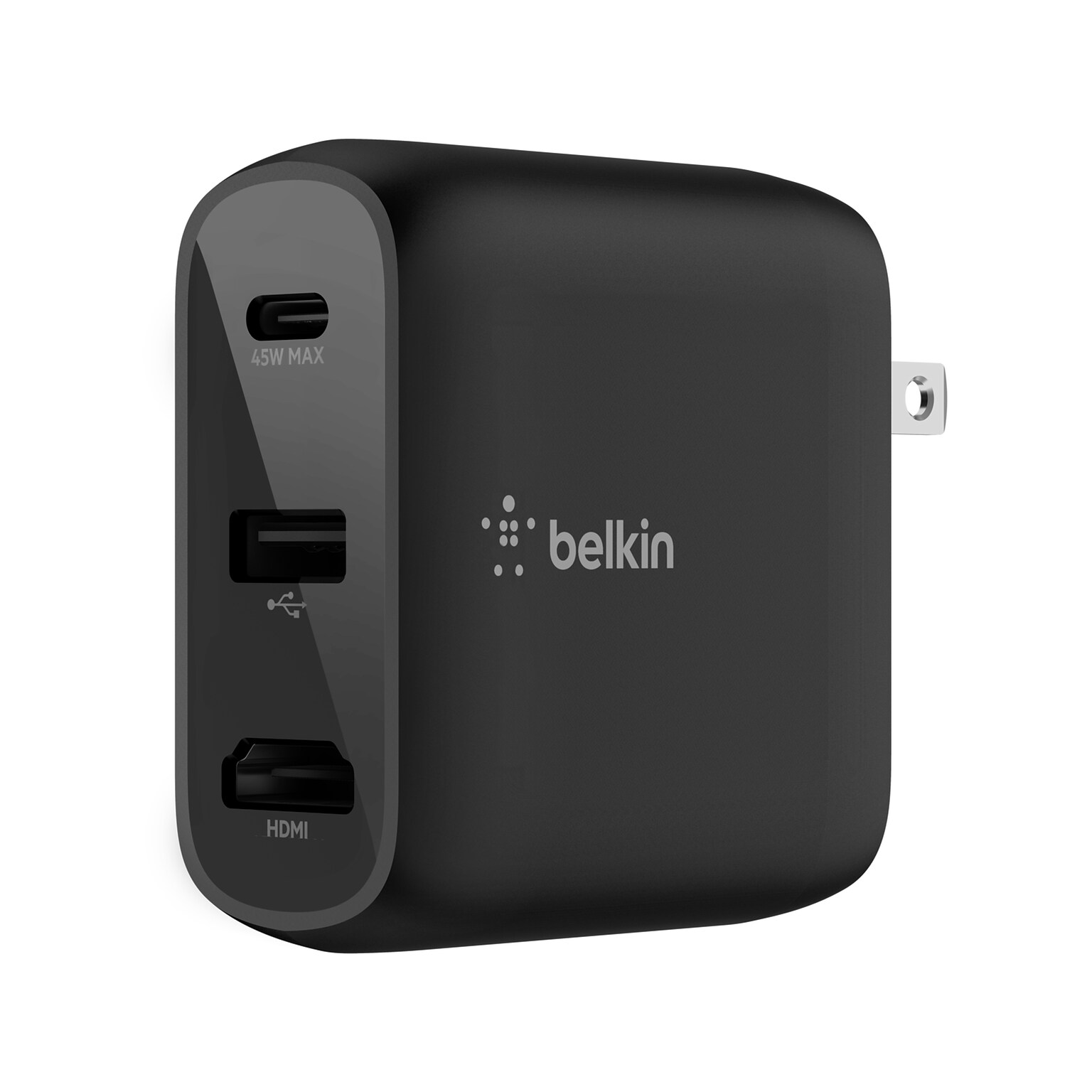 Belkin CONNECT 46.5W Multi-Port, Power Hub for USB Type-C Laptop or Nintendo Switch, Black (AVC010ttBK)