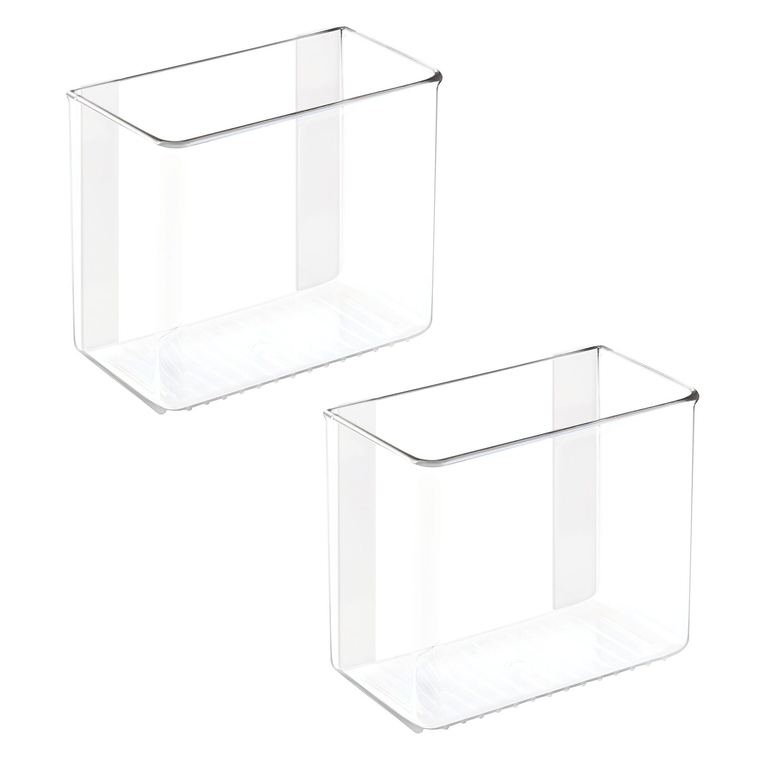 iDESIGN Adhesive Organizers, Clear, 2/Set (27935M2)