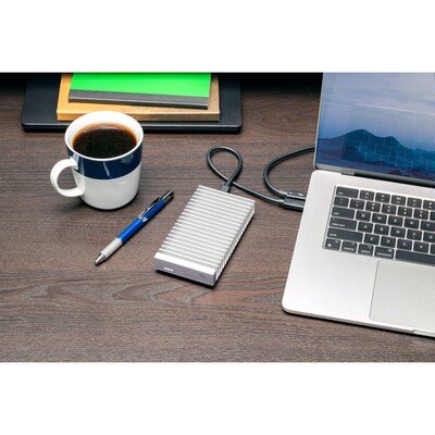 OWC M.2 External Hard Drive Enclosure, SSD, Silver (OWCUS4V2EXP1M2)