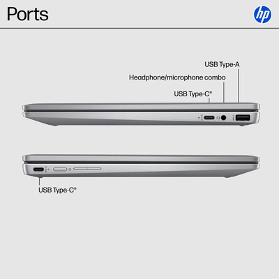 HP Chromebook Plus x360 14" FHD, Intel Core i3-N305, 8GB RAM, 128GB UFS, +10.25 hours battery, Chrome OS