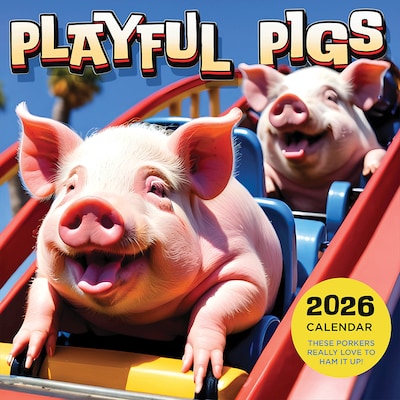 2026 TF Publishing Playful Pigs 12 x 12 Monthly Wall Calendar (26-1023)