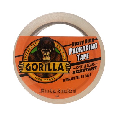 Gorilla Heavy Duty Packing Tape, 1.88 x 40 yds., Clear, 6/Carton (6042502)