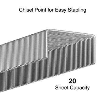 Staples Premium Staples, 1/4" Leg Length, 5000/Box (TR58088)