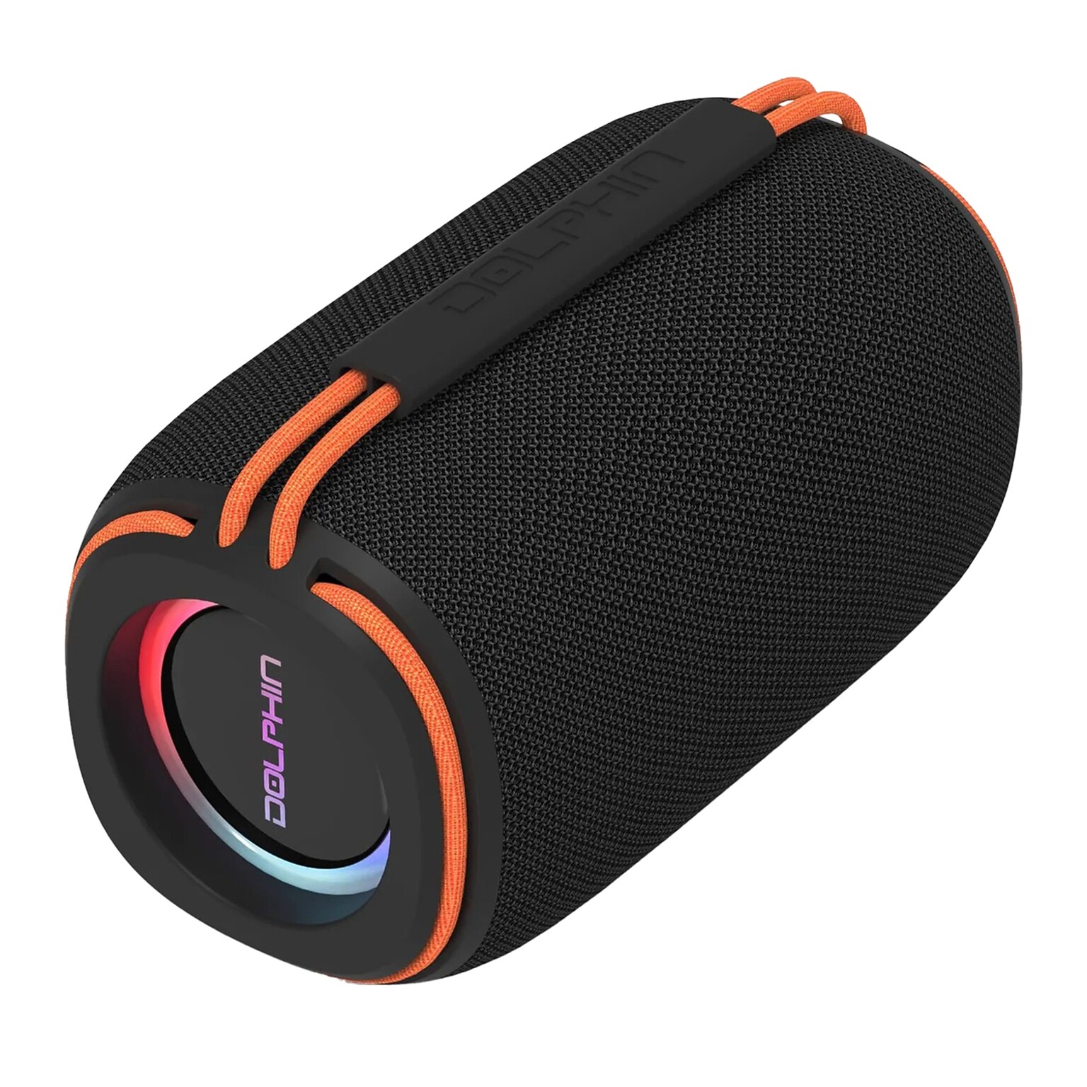 Dolphin Audio Diver Sport Wireless Bluetooth Mini TWS Portable Speaker with Lights, Waterproof, Black (DR-30)