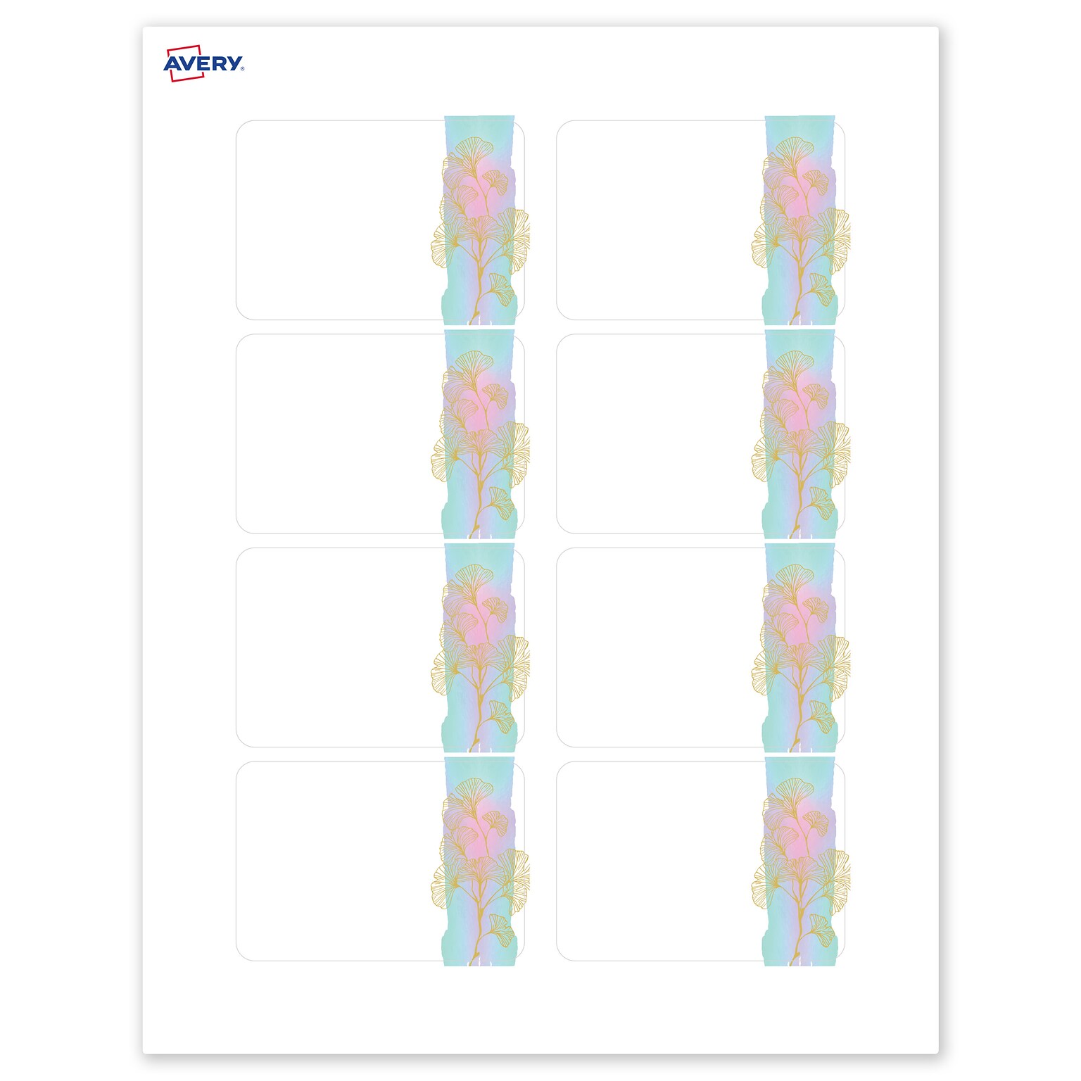 Avery Laser/Inkjet Rectangle Multipurpose Labels, 2-1/3 x 3-3/8, White, 80/Pack (S00-EVS)