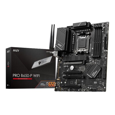 MSI PRO Socket AM5 ATX AMD Ryzen Desktop Motherboard (B650PWIFI)