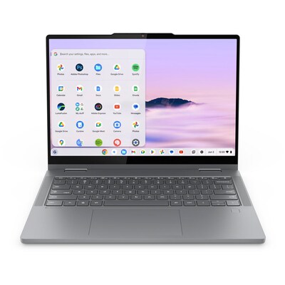 Lenovo 14IRU10 14 LCD 2-in-1 Touchscreen Chromebook, Intel Core 5 120U, 8GB RAM, 256GB SSD, Backlit Keyboard, ChromeOS