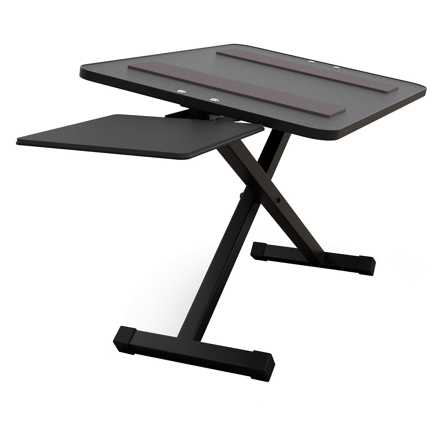 Uncaged Ergonomics KT3 Adjustable Standing Keyboard Stand and Mouse Tray, Black (KT3-B)