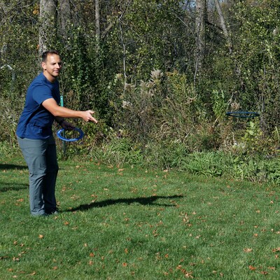 YardGames Giant Ring Toss Lawn Game, Assorted Colors (RINGTOSS-001)