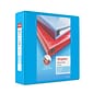 Staples® Heavy Duty 3" 3 Ring View Binder with D-Rings, Light Blue (ST56288-CC)