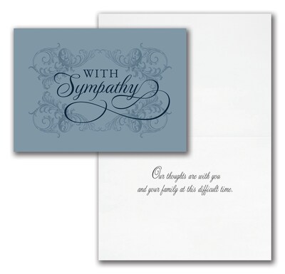 Sympathy Greeting Card Assortment Pack, 7 7/8" x 5 5/8" , 25 Cards with Envelopes