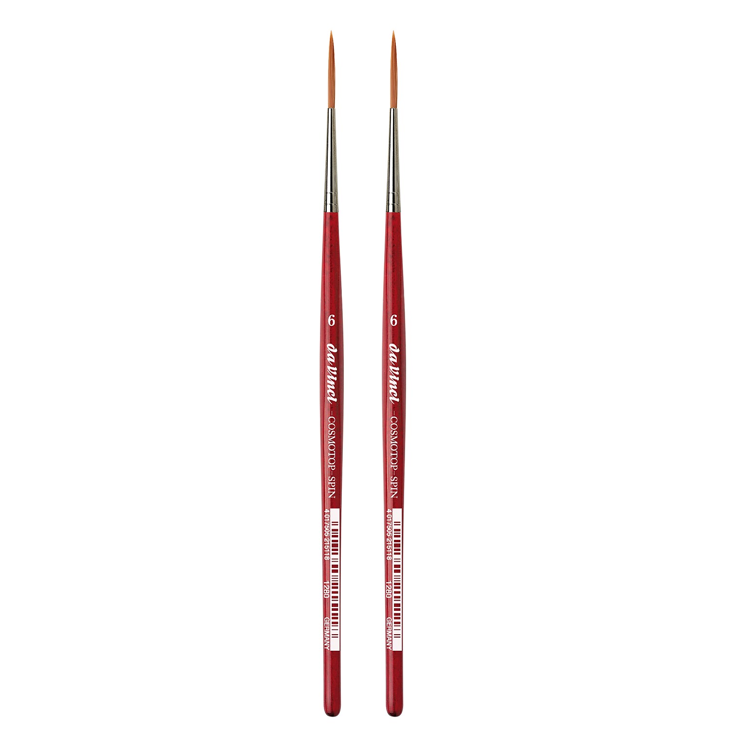 da Vinci COSMOTOP-SPIN Mixed Media Synthetic Bristle, Rigger Brushes, 2/Pack (DVXVA12806-2)