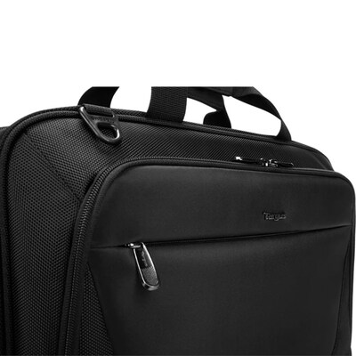 Targus CityLite Expandable Polyester Briefcase, Laptop Compatible, Black (TBT053US)