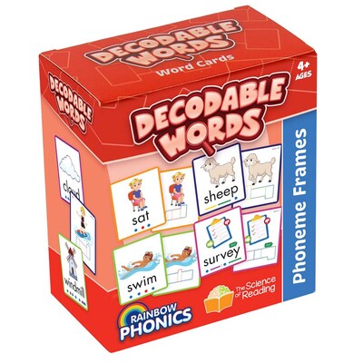 Junior Learning Rainbow Phonics Decodable Word Cards (JRLRP105)