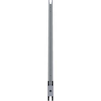 Lorell Aluminum Single-Wide Horizontal Panel Strip, Silver (LLR90273)