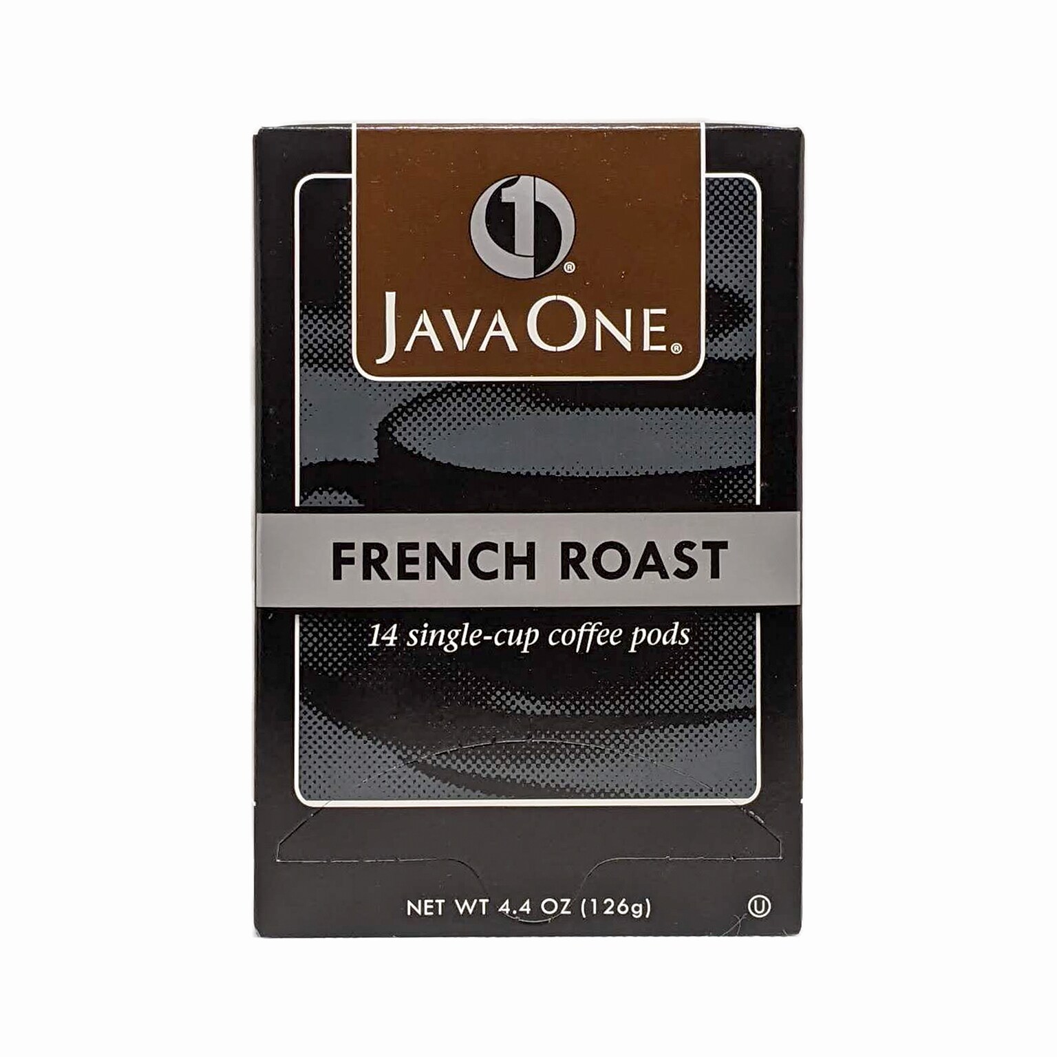JavaOne French Roast Coffee Soft Pods, Dark Roast, 84/Carton (JTC30806CT)