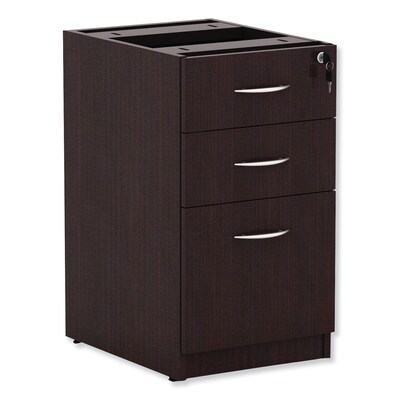 Alera Valencia Box/box/file Full Pedestal, 15 5/8w X 20 1/2d X 28 1/2h, Espresso