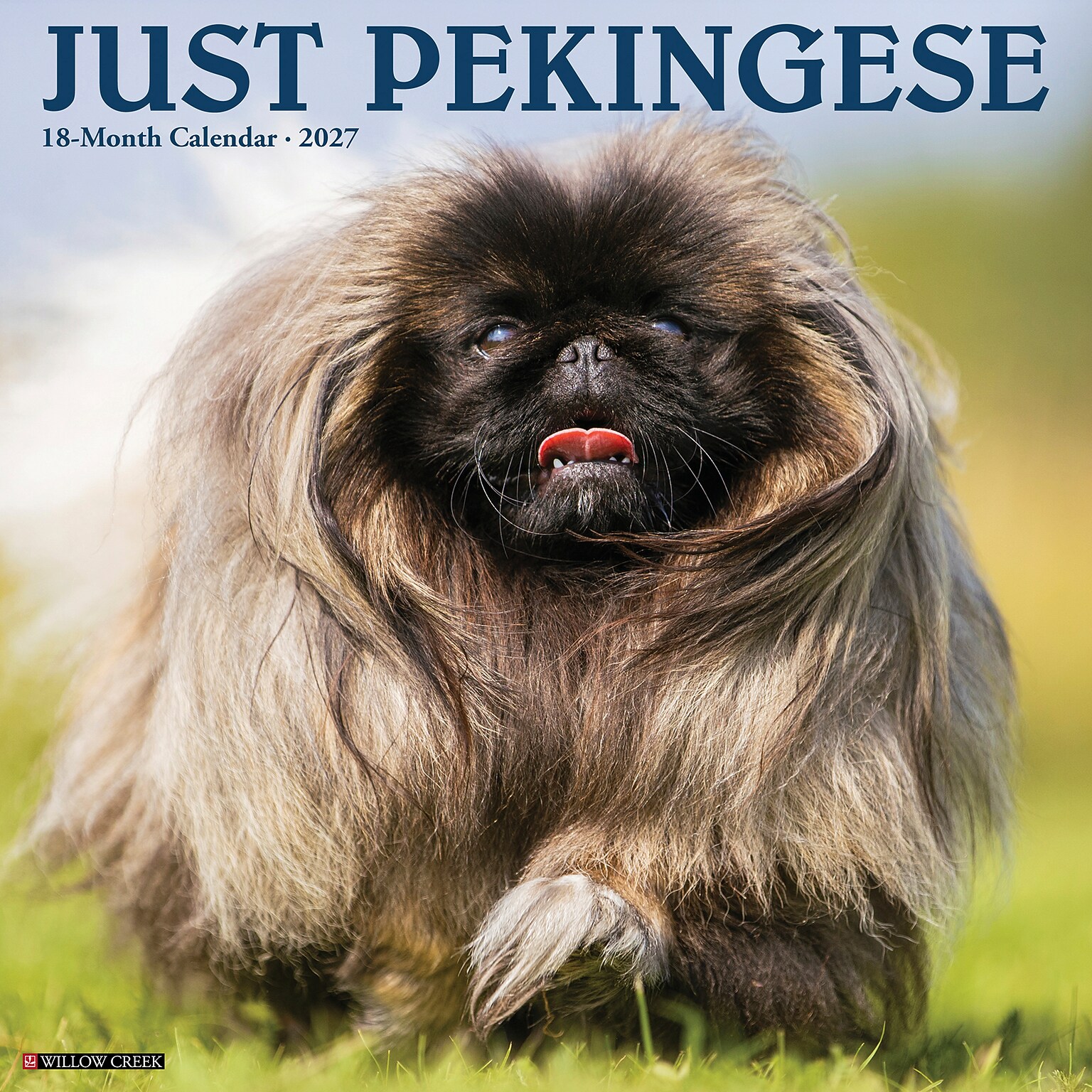 2027 Willow Creek Pekingese 11 x 12 Monthly Wall Calendar, Assorted Colors (61763)