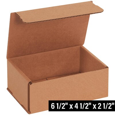 Corrugated Mailers, 6 1/2" x 4 1/2" x 2 1/2", Kraft, 50/Bundle (MRX5XK)