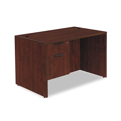 Alera™ Valencia Series Executive Suites in Mahogany, Straight Front Desk Shells, 48W
