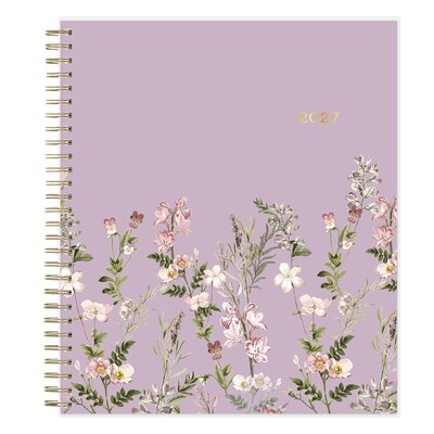 2027 Blue Sky Nevaeh Purple 8 x 10 Calendar Year Monthly Standard Planner, Plastic Cover (157907)