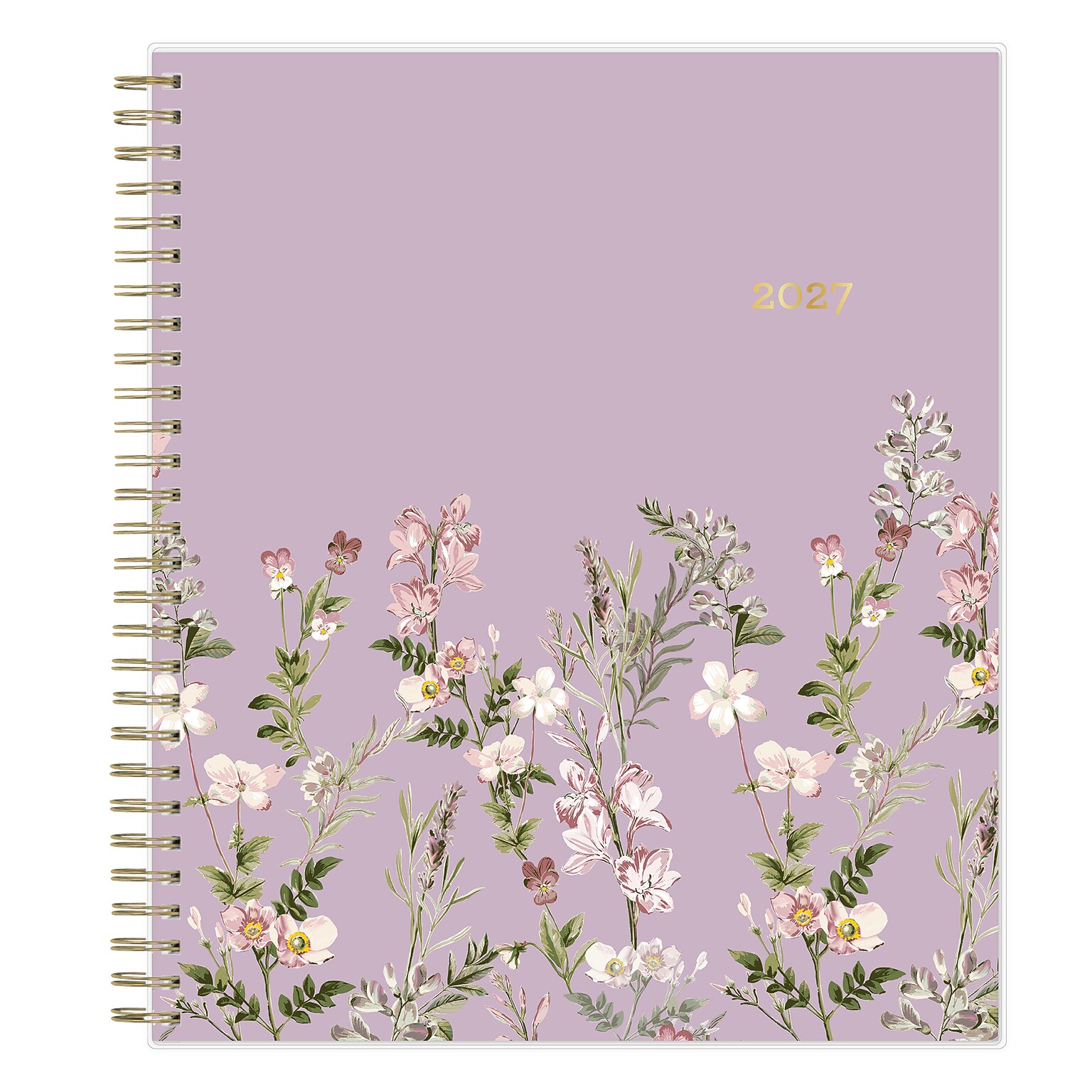 2027 Blue Sky Nevaeh Purple 8 x 10 Calendar Year Monthly Standard Planner, Plastic Cover (157907)