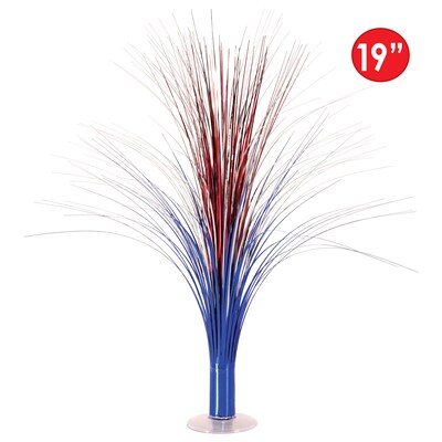 Beistle Fourth of July Metallic Spray Centerpiece, 3/Pack (53929-RSB)