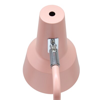 Simple Designs Sleek Essentials LED Desk Lamp, 15.2", Blush Pink (LD1078-BPK)