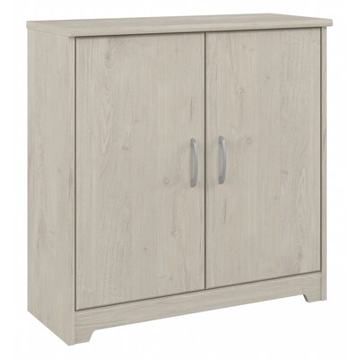 Bush Furniture Cabot 30H Storage Cabinet with 2 Shelves, Linen White Oak (WC31198)