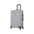 InUSA Resilience Polycarbonate/ABS Medium Suitcase, Silver (IURES00L-SIL)